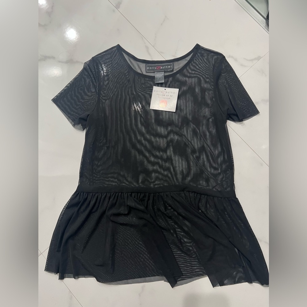 Nice black See-through top